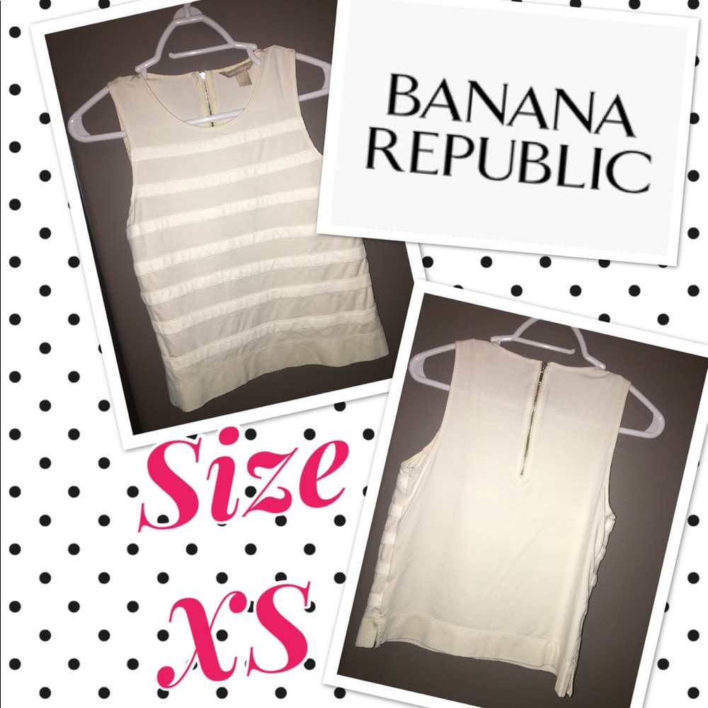 Banana Republic White Dress Blouse XS